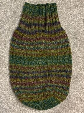 Baby Bunting Multicolor - Green Tone ~ Soft Wool Handmade